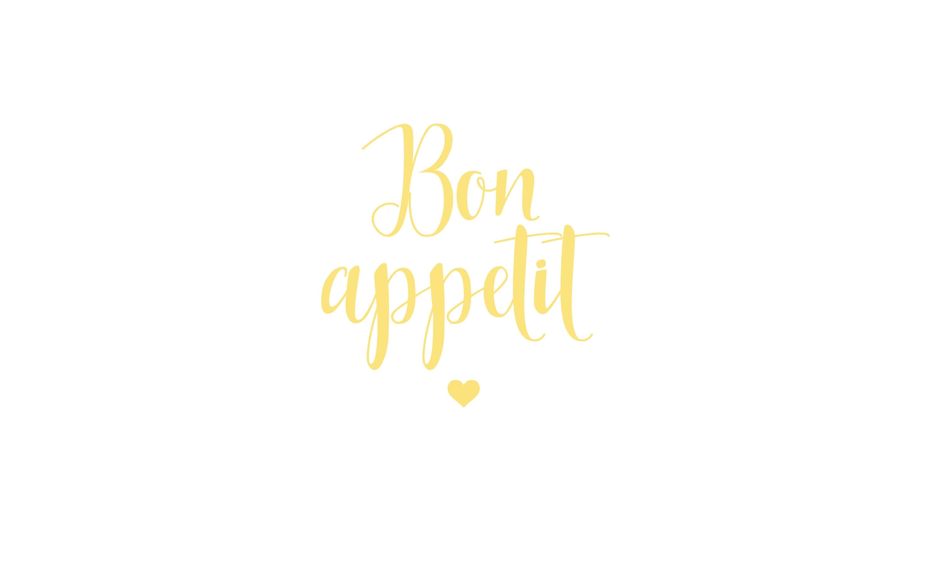 B+C Servietten Bon appetit weiss