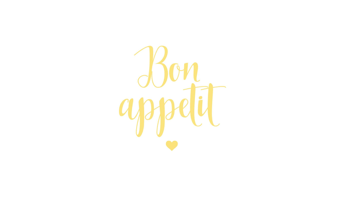 B+C Servietten Bon appetit weiss