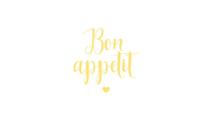 B+C Servietten Bon appetit weiss