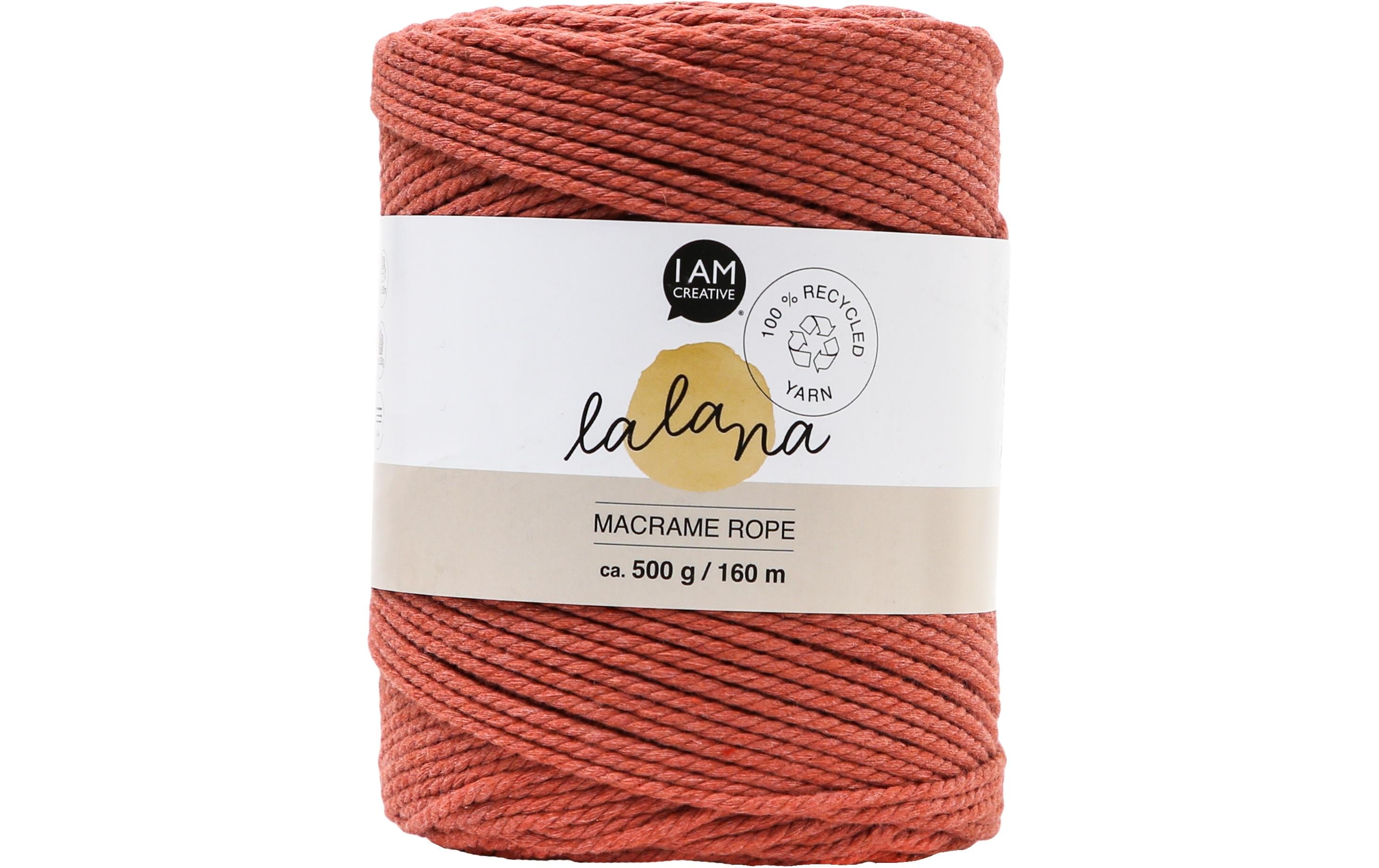 lalana Wolle Macrame rope rusty