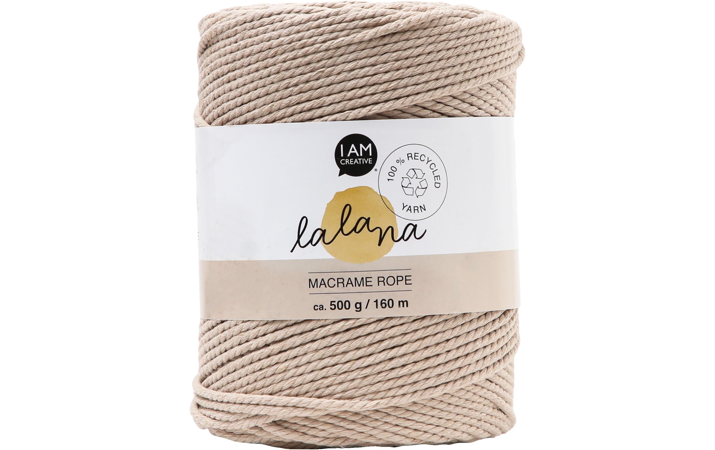 lalana Wolle Macrame rope beige
