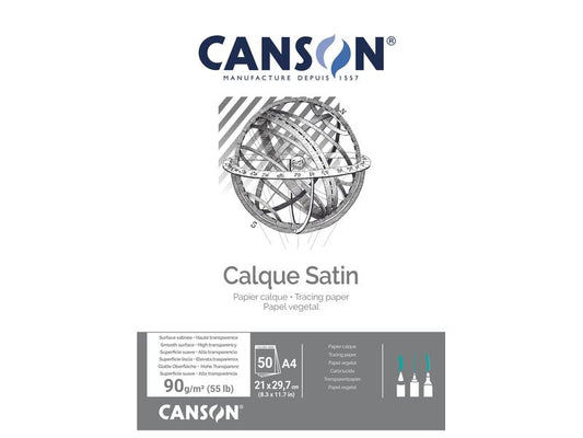 Canson | Transparentpapier A4 | 90g, 50 Blatt
