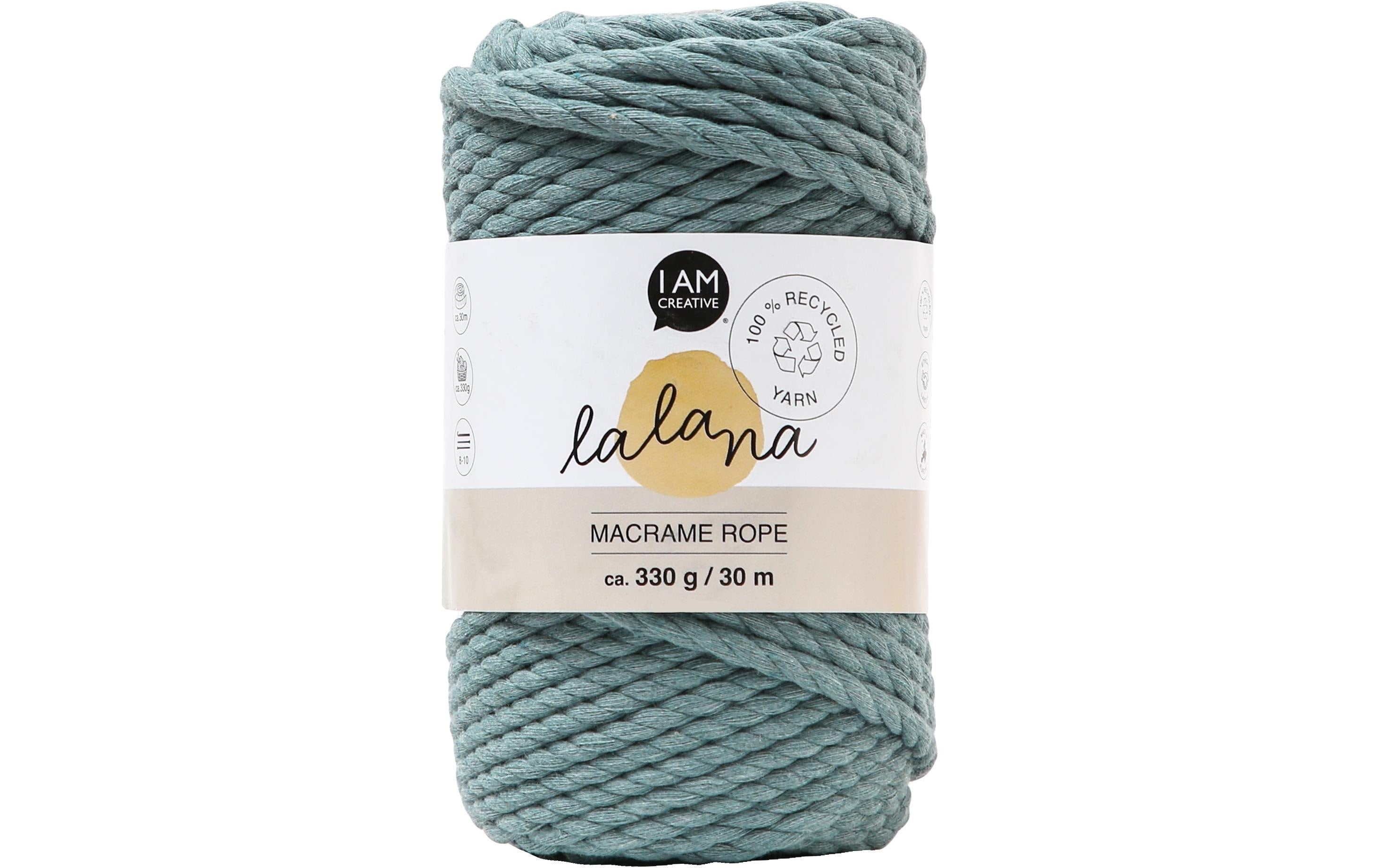 lalana Wolle Macrame rope salvia