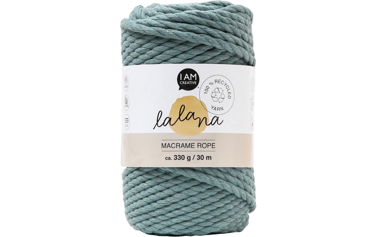 lalana Wolle Macrame rope salvia
