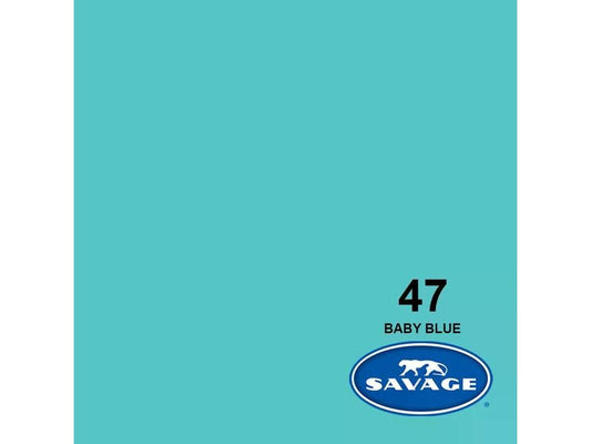 Savage | Hintergrund Papier 1.35 x 11 m | Baby Blue