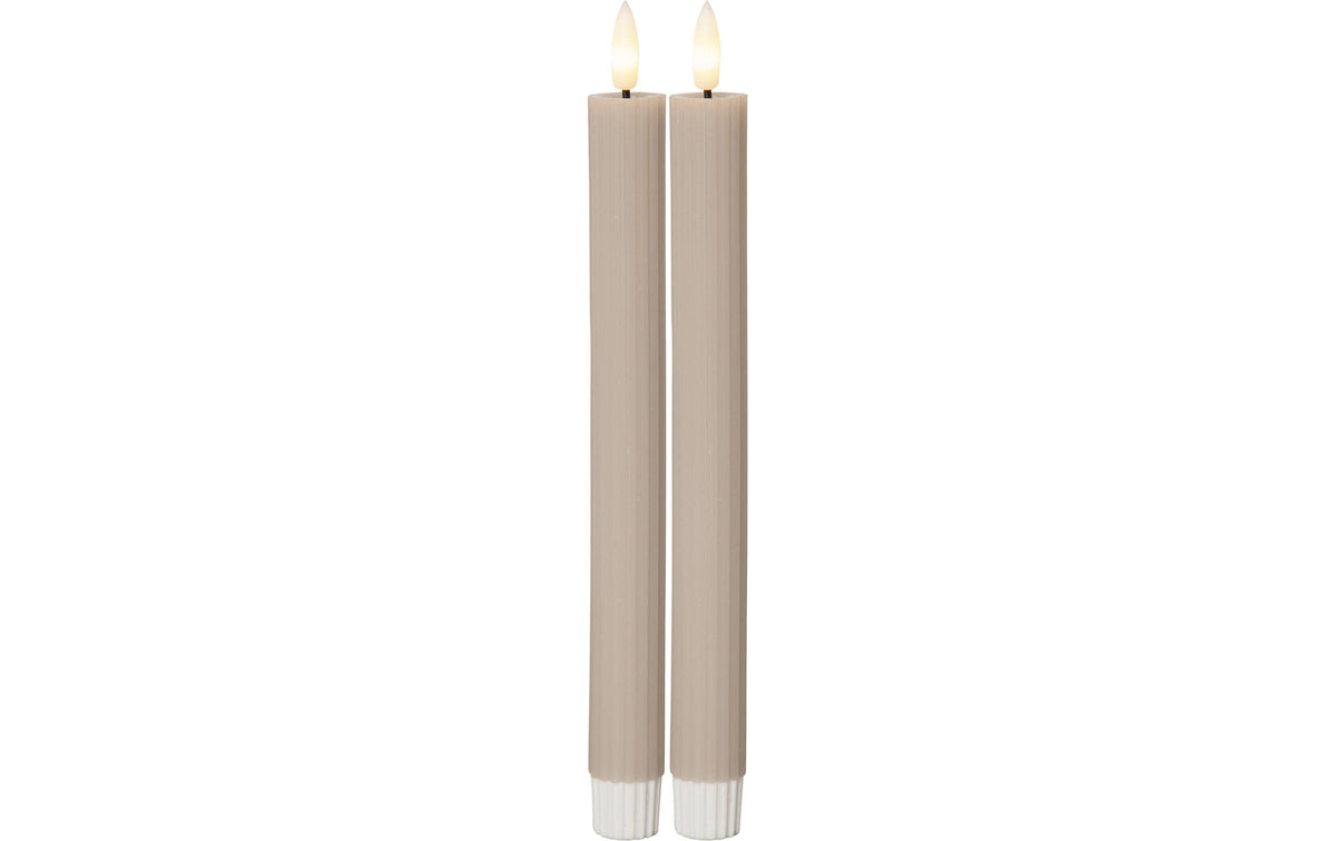 Star Trading LED Dinner Kerze 2P Fl Stripe