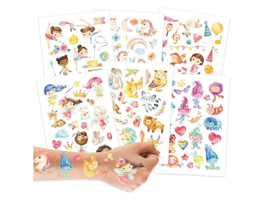 Papierdrachen | Tattoos Feen und Trolle | 6 Bögen