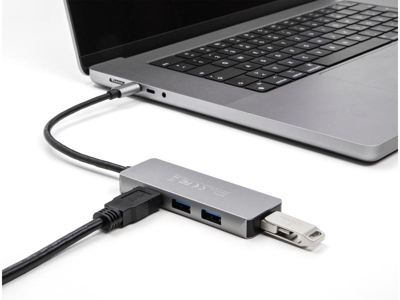 Delock | USB 3.2 Gen 1 Type-C Hub | 4x USB Typ-A Buchsen seitlich