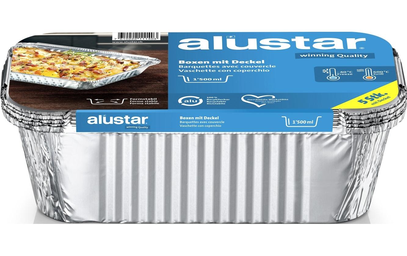Alustar, Grillschale mit Deckel 25 x 13 x 7