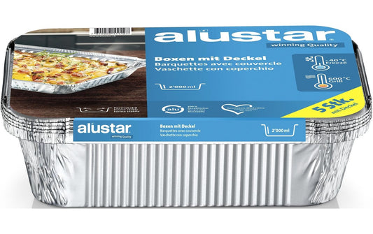 Alustar, Grillschale mit Deckel 26 x 19 x 5