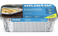 Alustar, Grillschale mit Deckel 26 x 19 x 5