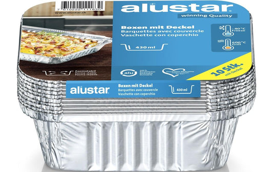 Alustar, Grillschale mit Deckel 14.6 x 12.1