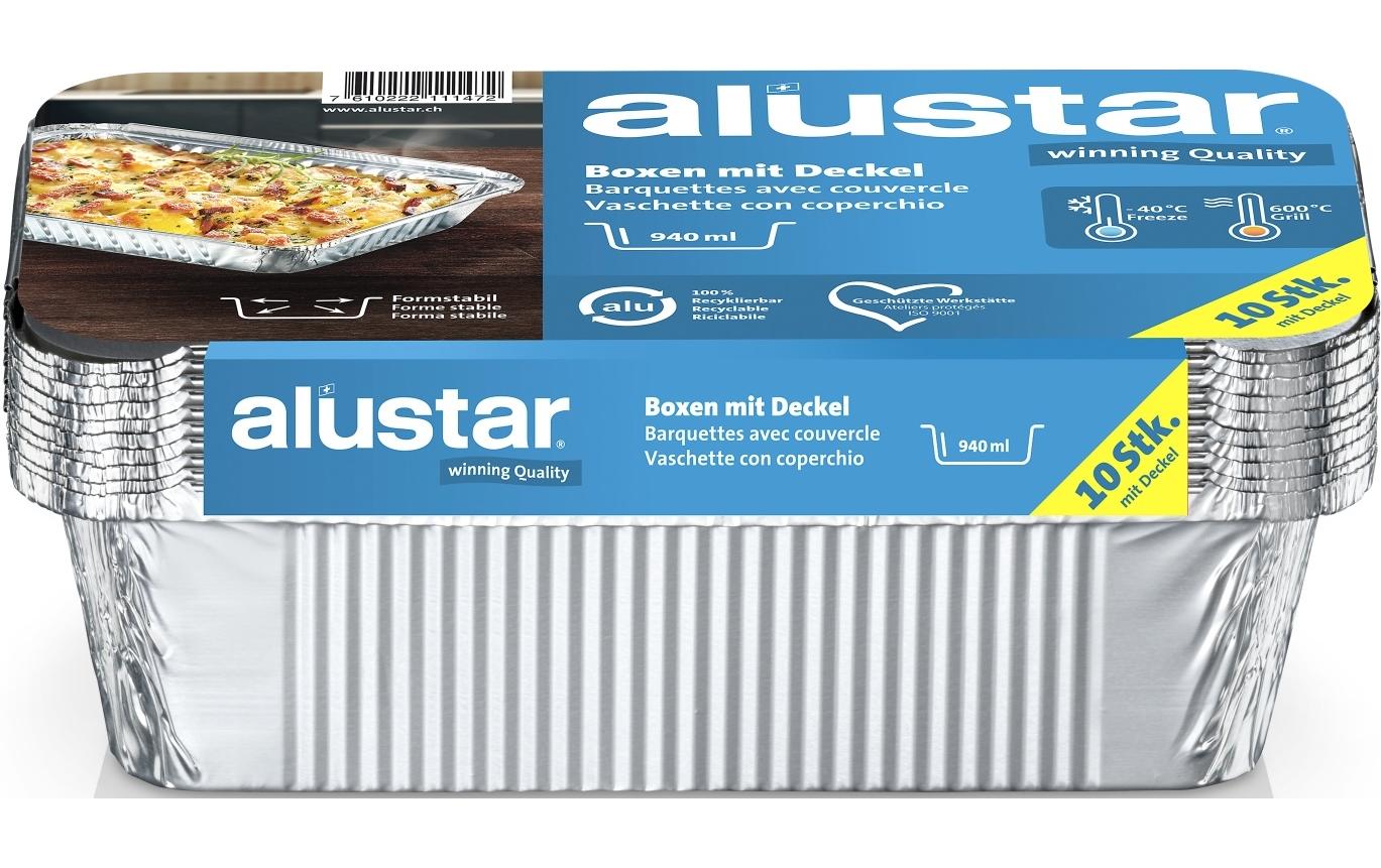 Alustar, Grillschale mit Deckel 21 x 11 x 5