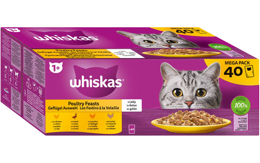 Whiskas Nassfutter 1+ Geflügel Auswahl