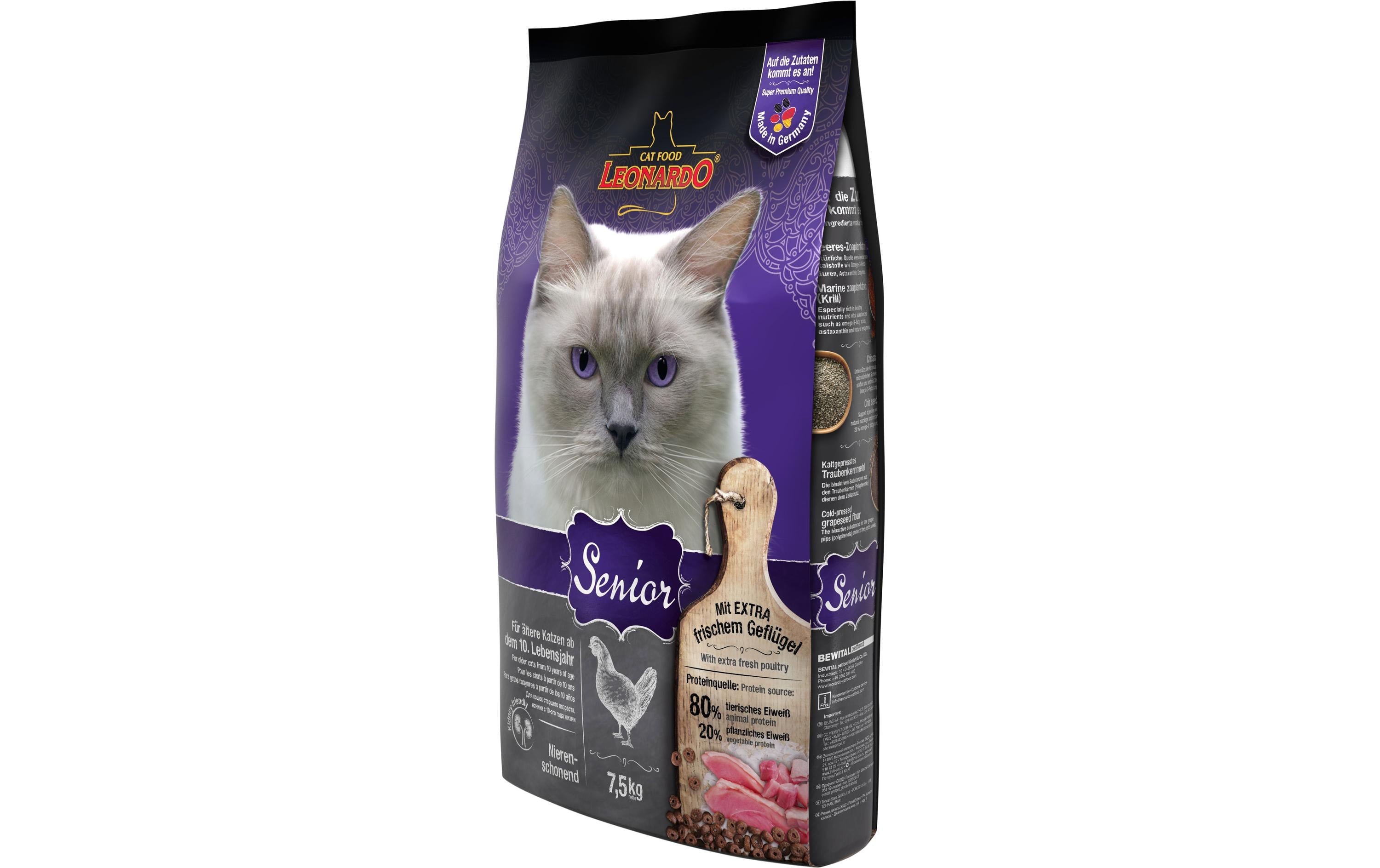 Leonardo Cat Food, Trockenfutter Senior Gef