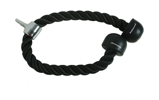 Gladiatorfit | Nylon-Zugseil/Ziehseil Bizeps oder Trizeps | Haltegriffe gummiert