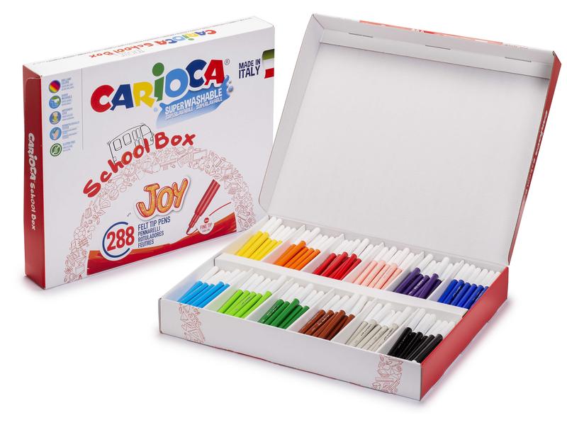 Carioca | Fasermaler School Box Joy | 288 Stück