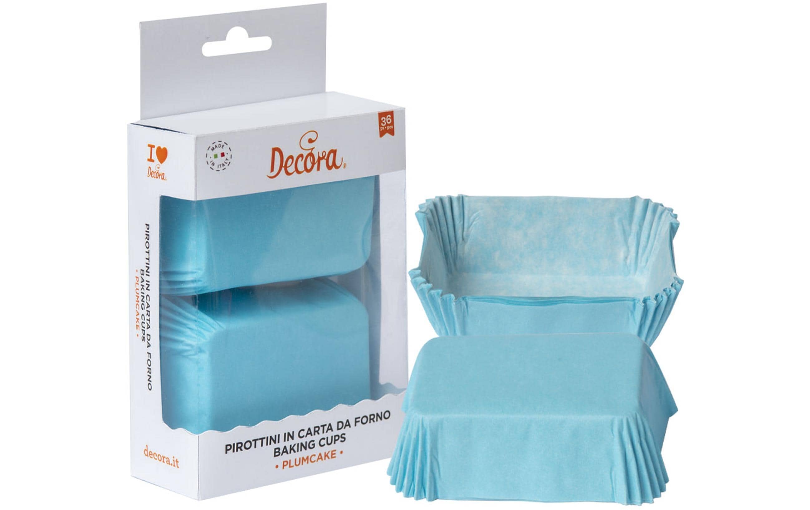 Decora, Mini-Cake-Backform 36 Stück, Hellbl