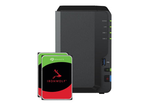 Synology | DS223, 2-bay NAS | inkl. 2x 6TB HDD Seagate Ironwolf