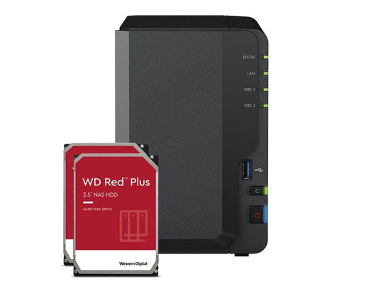 Synology | DS223, 2-bay NAS | inkl. 2x 2TB HDD WD Red Plus