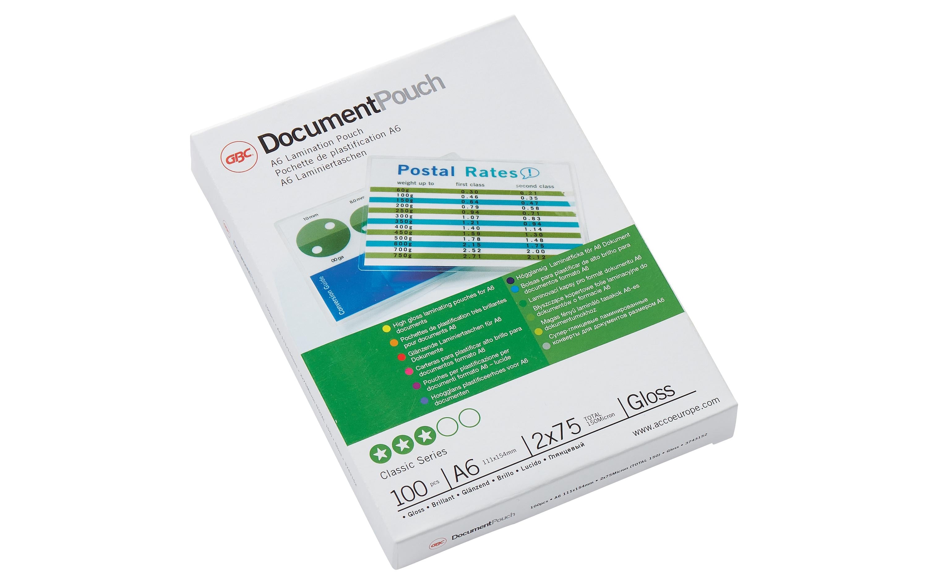 GBC, Laminierfolie Document Pouch A6, 100 S