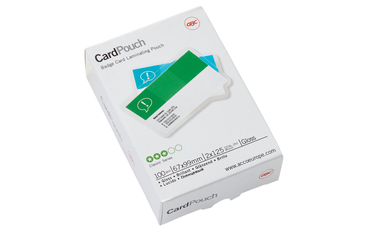 GBC Card Laminiertaschen Kleinformat