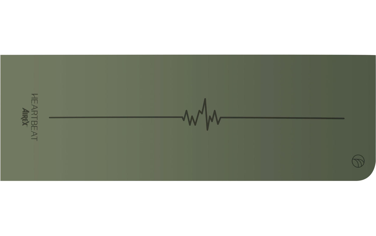 Airex, Yogamatte Heartbeat, Olivgrün