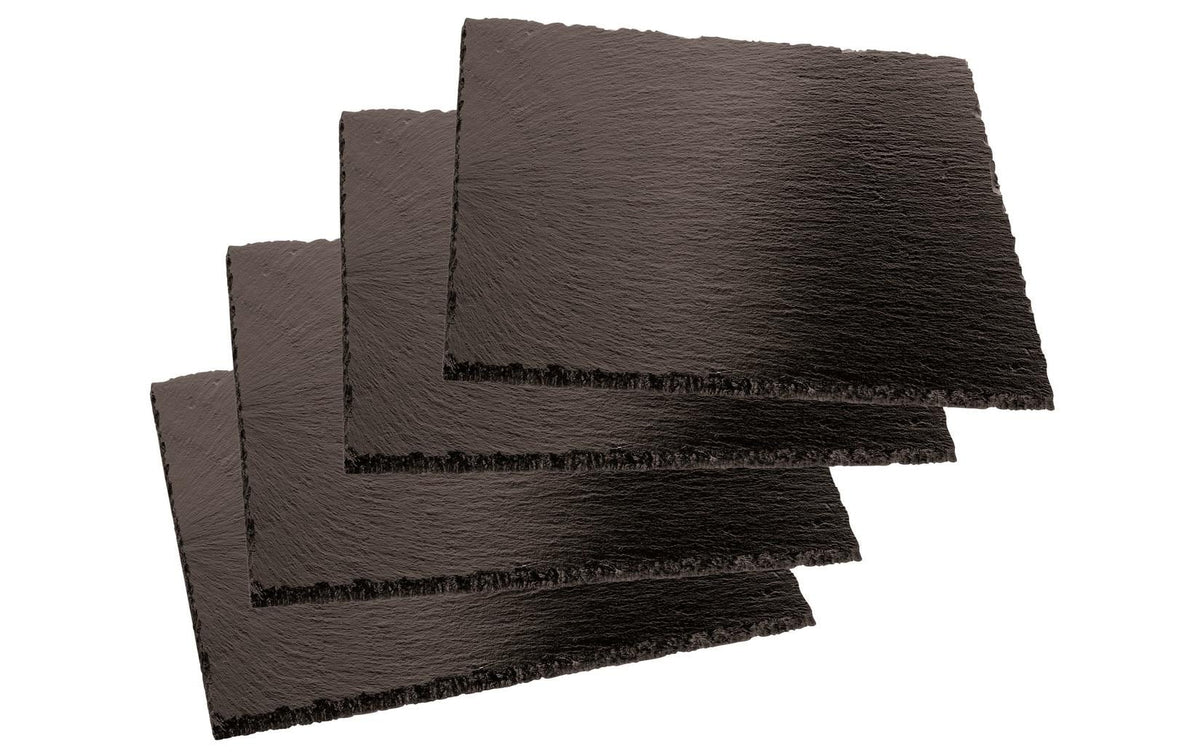 Paderno Schieferplatte eckig 4er Set