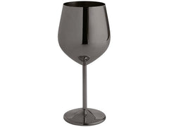 Paderno | Weinglas 500ml Schwarz | 1 Stk., HxD: 20.8x9.4cm, Edelstahl