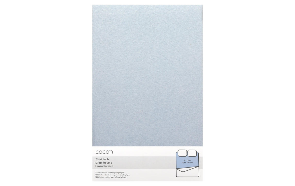 COCON, Fixleintuch 180-200 x 200 cm, Eisbla