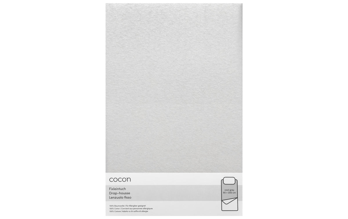 COCON, Fixleintuch 90-100 x 200 cm, Hellgra