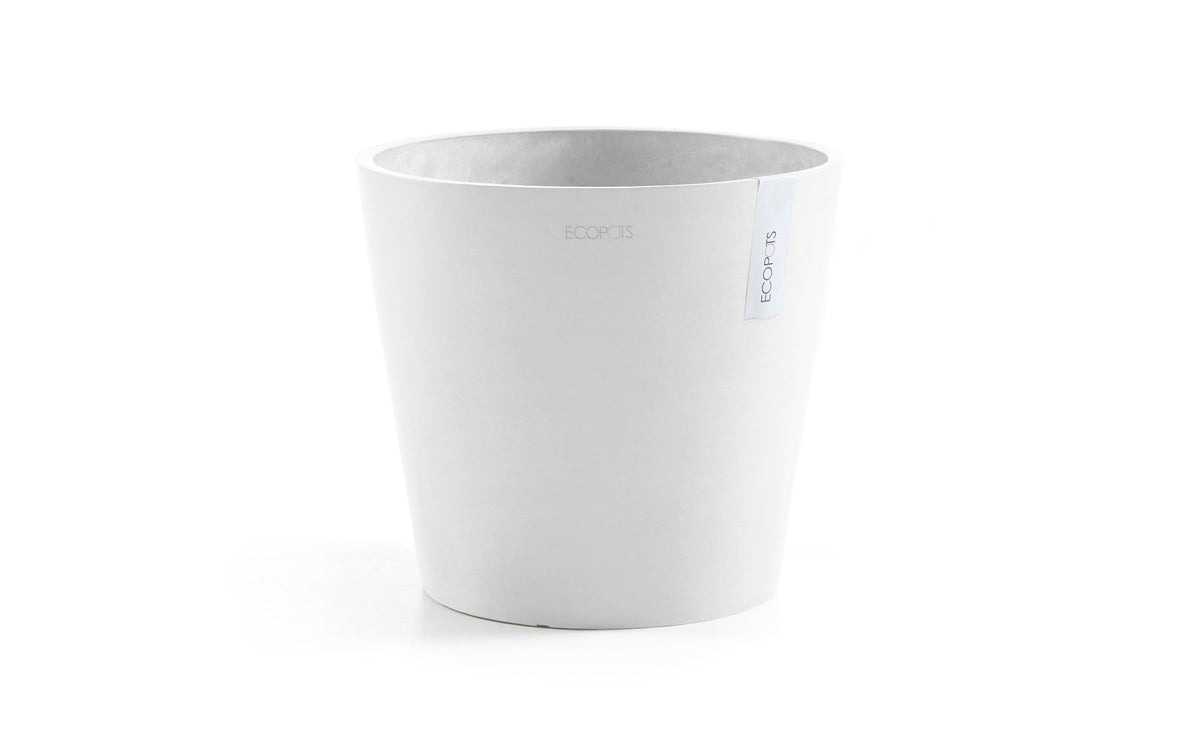 Ecopots, Pflanzentopf Amsterdam 40, Weiss