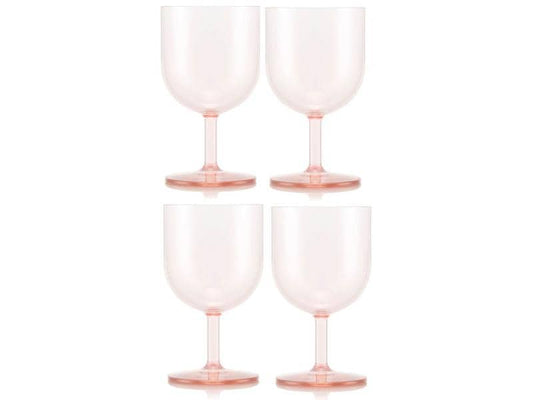 Bodum | Okett Rotwein-G rosa | Transparent rosa, 4Stk