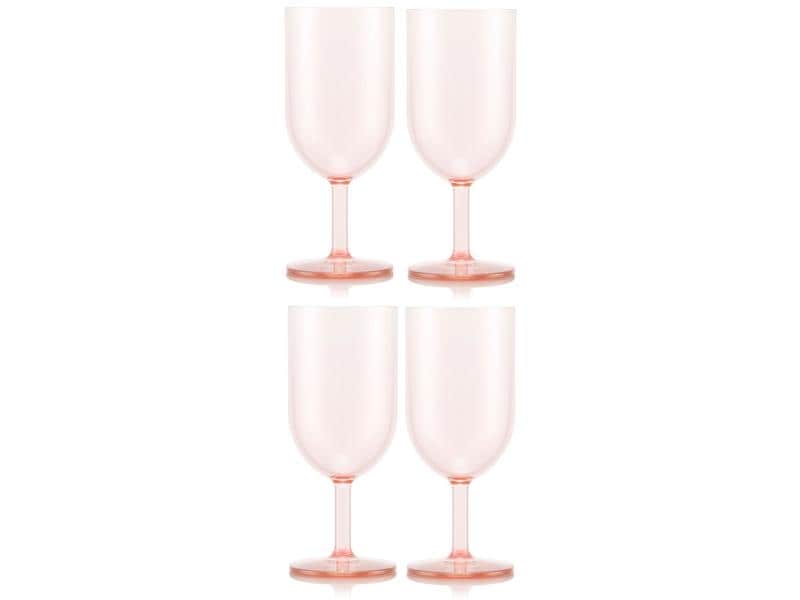 Bodum | Okett Weisswein-G rosa | Transparent rosa, 4Stk