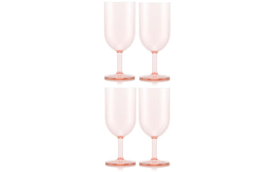 Bodum | Okett Weisswein-G rosa | Transparent rosa, 4Stk