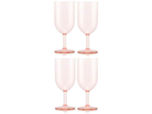 Bodum | Okett Weisswein-G rosa | Transparent rosa, 4Stk