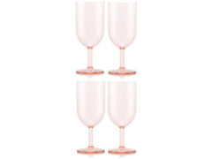 Bodum | Okett Weisswein-G rosa | Transparent rosa, 4Stk