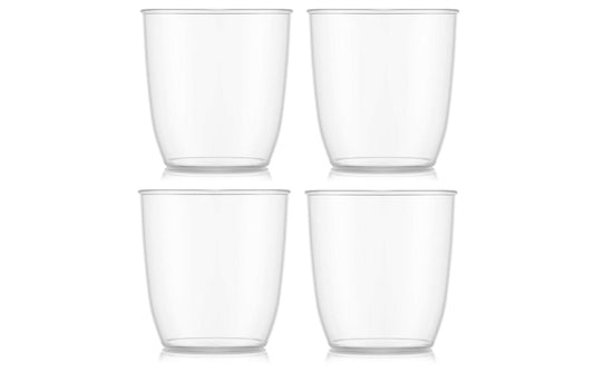 Bodum | Outdoor-Becher Kvadrant | 350 ml, Transparent, 4 Stück