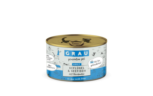 Grau Cat Geflügel + Seefisch 200g