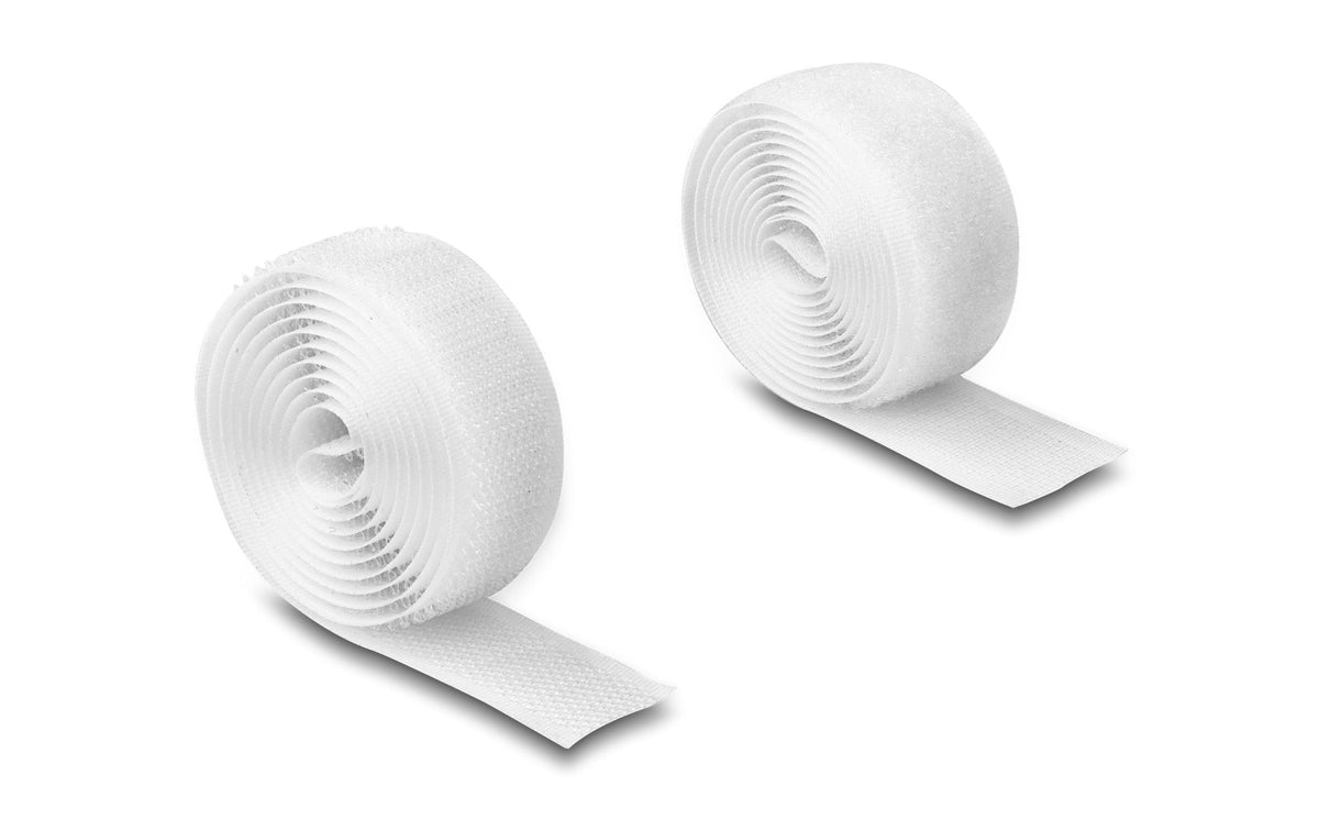 Delock, Klettband 1 m x 20 mm mit Haft- und