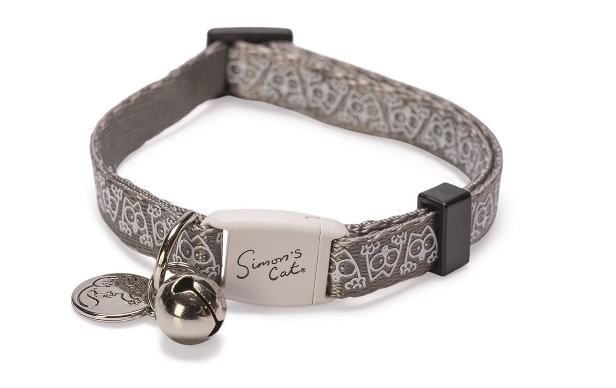 Simons Cat Katzenhalsband Grau