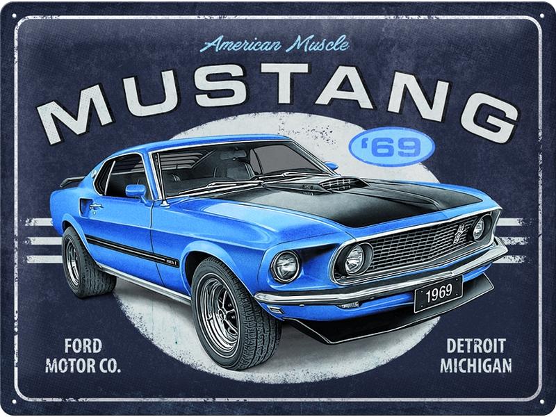 Nostalgic Art | Schild Ford Mustang | Metall, 30x40 cm