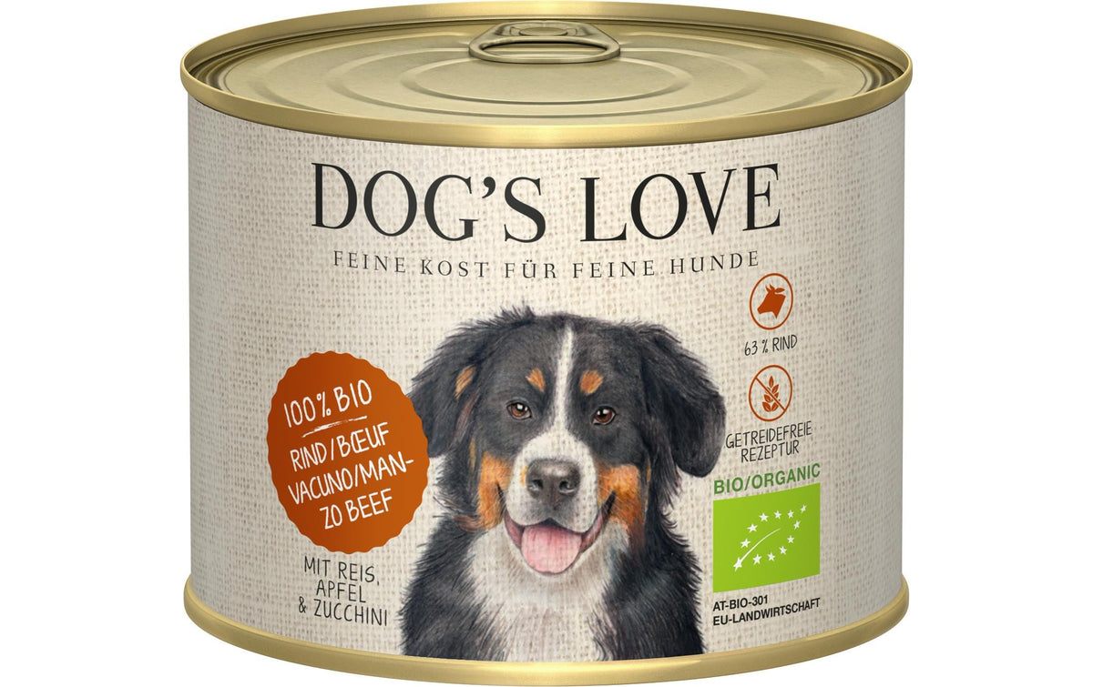 Dogs Love Nassfutter BIO Rind