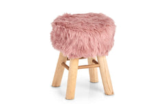 Zeller Sitzhocker Zottel rosa