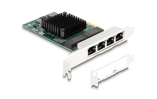 Delock PCI-Express x1 Karte 4xRJ45 Gigabit