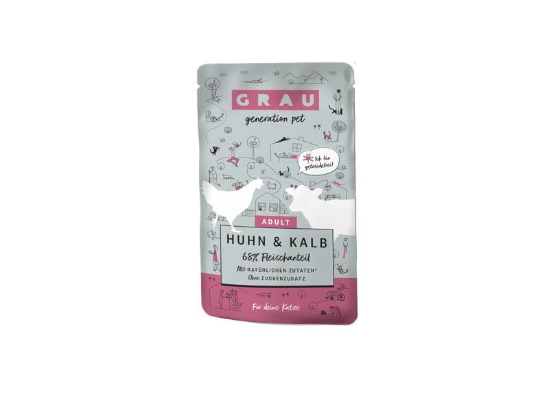 Grau | Cat Huhn + Kalb 125g | 125 g