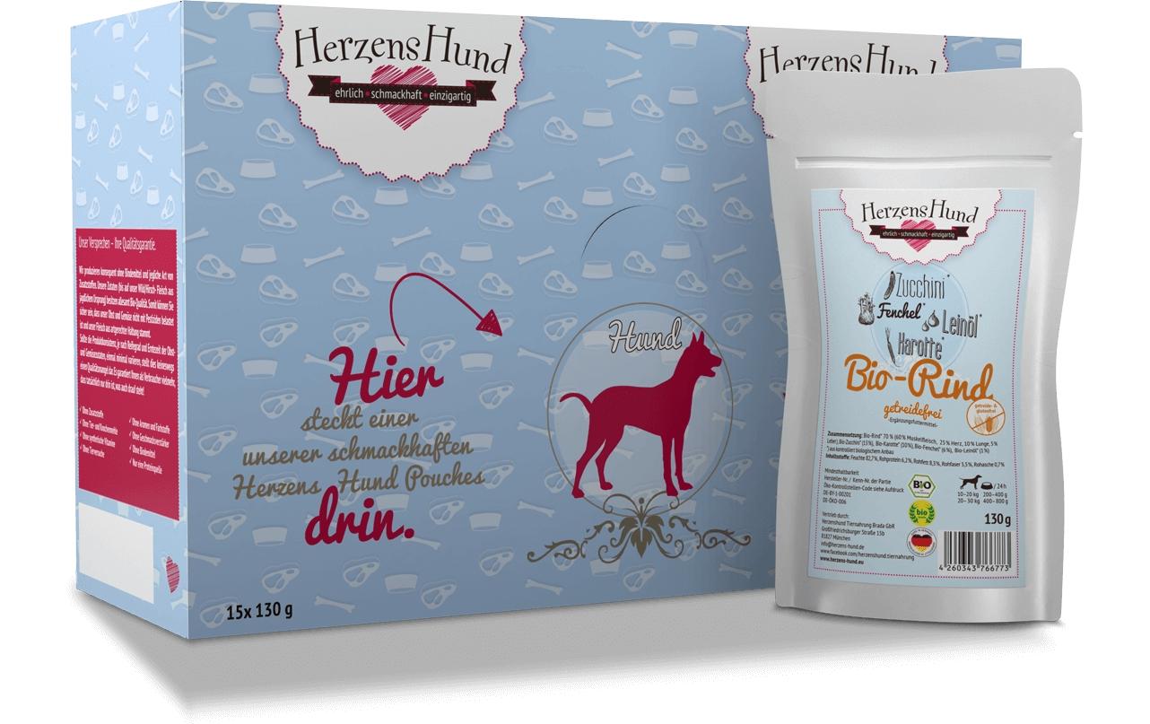 Herzenshund GF Bio-Rind mit Bio-Zucchini