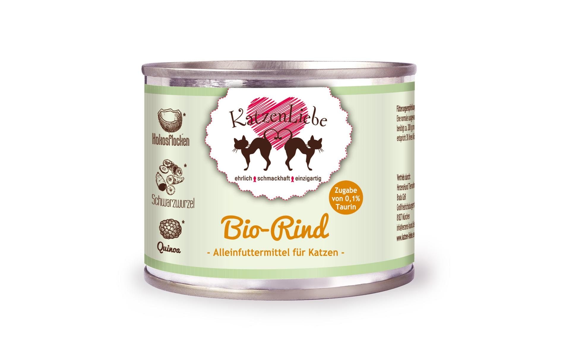 Katzenliebe Bio-Rind mit Bio-Schwarzwurzel