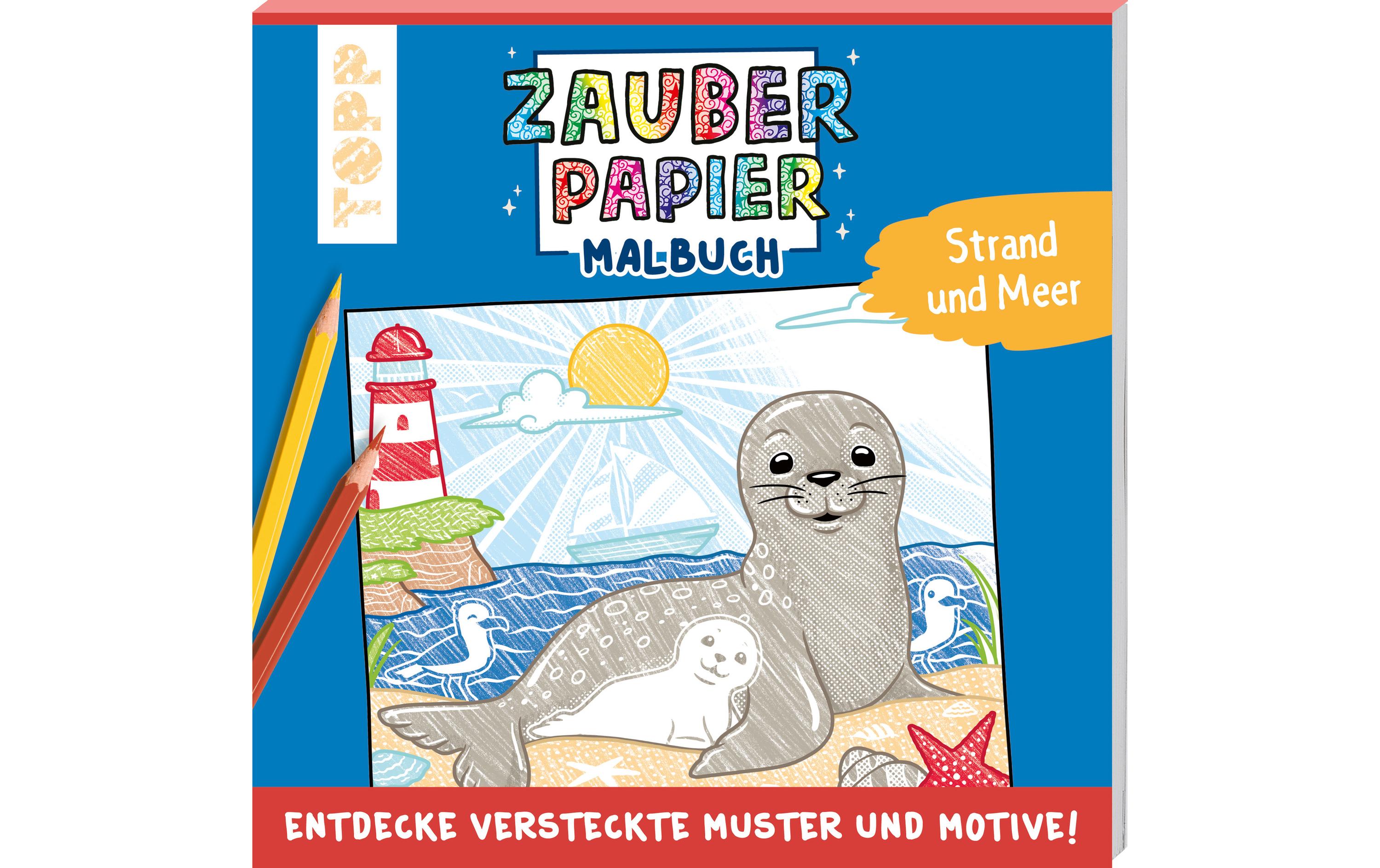 Topp Malbuch Zauberpapier Strand und Meer