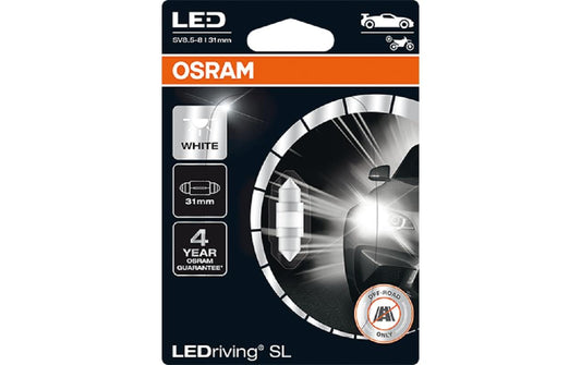 OSRAM | LEDriving cool white | C5W 6000K Blister 12V 1.4W/31mm